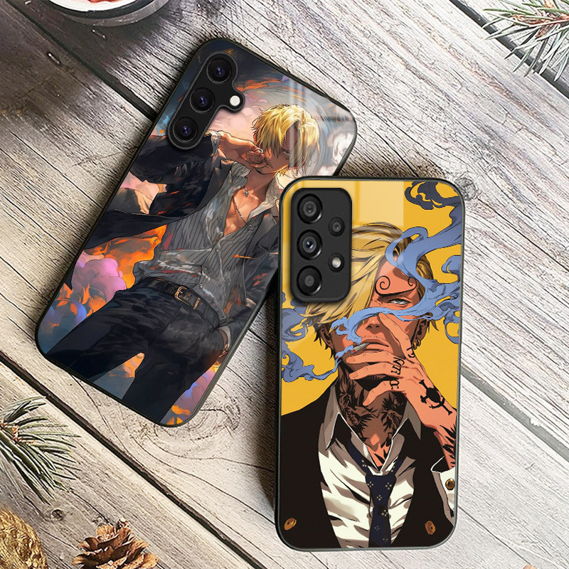 Ốp Điện Thoại Kính Cường Lực one piece sanji 02 Cho Samsung Galaxy A11 A14 A20 A30 A22 A32 A33 A34 A40 A42 A51 4G A52 A53 A54 A70 A71 A72 A73 5G