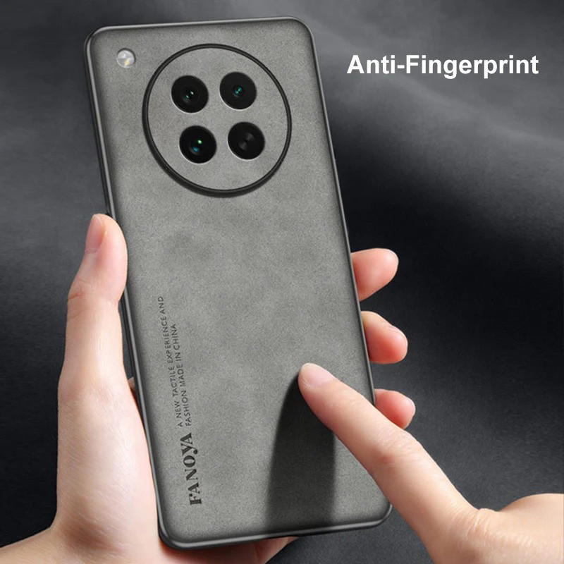 Dành cho OPPO Find X8s Luxury Business Retro Da Cao Su Mềm TPU