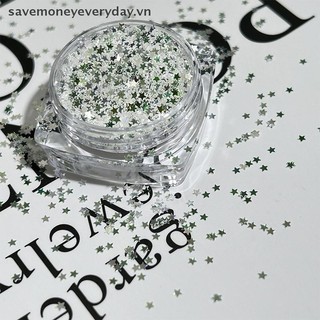 [savemoneyeveryday] 1Jar 1mm Ngôi Sao Lấp Lánh Móng Tay Lấp Lánh Trang Trí Móng Tay Thiết Kế Salon Móng Tay Phụ Kiện Dễ Thương DIY Nail Art Design [vn]