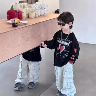 QJ20 Quần Jean Túi Hộp Cho Bé 11-40kg,Chất Denim Mềm Chính Phẩm by DOUDOU KID