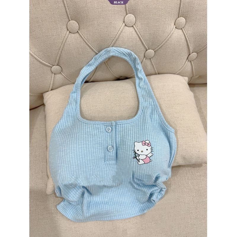 Hello Kitty Beauty Back Áo Vest Nữ Xuân Hè Mới Pure Desire Cay Girl Top Nữ Bên Trong Đáy Áo Sơ Mi [BL]