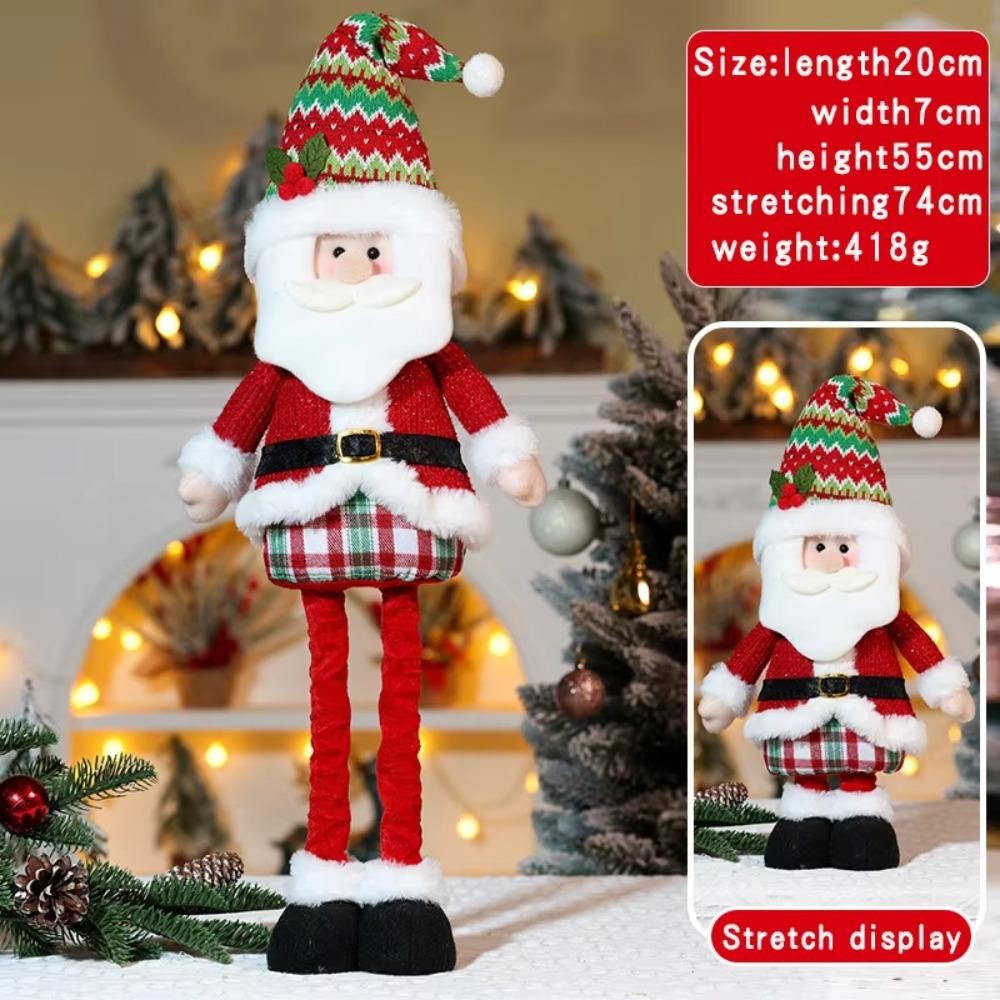 Búp Bê Kính Thiên Văn PWSEND, Giáng Sinh Người Tuyết Ông Già Noel Dệt Kim Nai Sừng Tấm Búp Bê, Cảnh Cửa Sổ Dễ Thương Trang Trí Giáng Sinh Năm Chúc Mừng Christma Quà Tặng Trang Trí Giáng Sinh