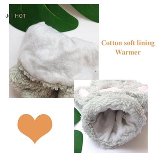 Julyhot Đáng Yêu Sang Trọng Móng Vuốt Paw Găng Tay Sang Trọng Ấm Áp Mềm Mại Sang Trọng Ngón Tay Ngắn Lông Tơ Gấu Trang Phục Nửa Ngón Găng Tay Massivedeals