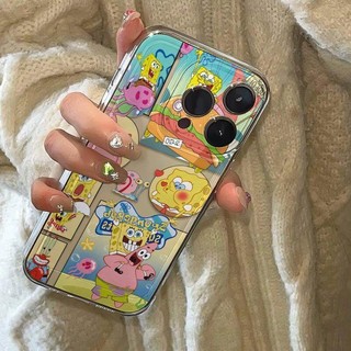 Ốp Lưng Cho Samsung Galaxy S24 S23 S22 S21 Plus Ultra S23FE S20FE S21FE J7 Prime A12 A03 A32 Miếng Bọt Biển Dễ Thương Patrick Star Hoạt Hình Mềm Trong Suốt Bảo Vệ Toàn Diện Vỏ Điện Thoại
