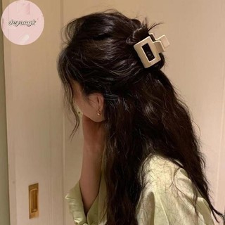 Deyangk Rỗng Màu Vuông Móng Vuốt Tóc Nhỏ Kẹp Tóc Nhựa Barrettes Đuôi Ngựa Kẹp Cua Dành Cho Nữ Phụ Kiện Tóc VN