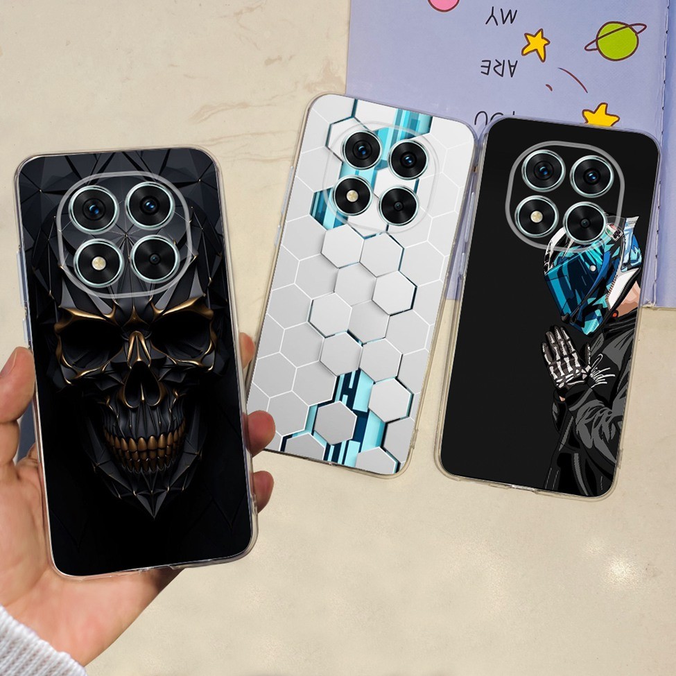 Ốp lưng Redmi Note 14 Pro 5G Clear Thẩm mỹ sang trọng Hoa dễ thương Gấu trúc dễ thương Ốp lưng trong suốt Redmi Note 14 Pro 5G Vỏ điện thoại toàn cầu