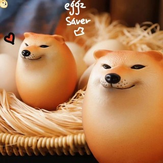 INENK Đồ chơi Squishy Fidget, Đồ chơi trứng chó phục hồi chậm Shiba Inu PU, Trứng chó Shibako sáng tạo Hình dạng thực tế Đồ chơi giảm căng thẳng cho trẻ em