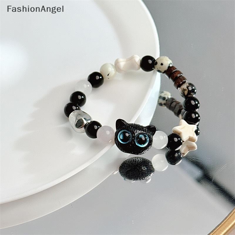 FashionAngel Dễ Thương Đen Đính Hạt Vòng Tay Dành Cho Nữ Hạt Đen Trắng Hoạt Hình Động Vật Cặp Đôi Vòng Tay Trang Sức Hợp Thời Trang Người Yêu Quà Tặng VN
