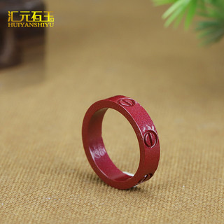 💦Đồ trang sức nhẫn chu sa hàm lượng cao của phụ nữ màu tím cát vàng tím năm sinh nhẫn Nhẫn Nhẫn trực tiếp cung cấp Phúc lợi