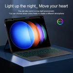 Bàn phím cảm ứng có đèn nền cho Xiaomi 7S Pro 12.4 6S Pro Pad 12.4 Pad 5 / 6 Pro 11 7 8 / 7 8 Pro 11.2 Redmi SE 11 Pad Pro 12.1 Bàn phím có thể tháo rời từ tính có giá đỡ bút chì — ảnh 5