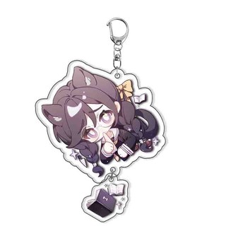 Danganronpa Acrylic Keychain nhiều lớp trong suốt mặt dây chuyền trang trí dễ thương