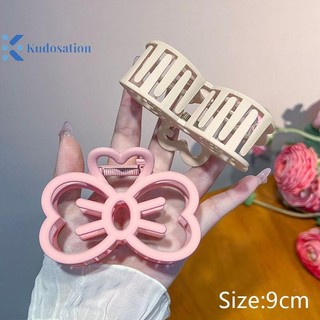 Kudosation Dễ Thương Nơ Nhựa Vuốt Kẹp Kẹo Màu Cua Cho Bé Gái Ngọt Vuốt Tóc Phụ Kiện Tóc