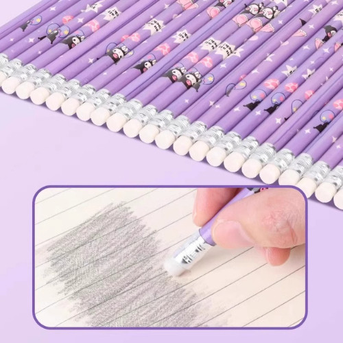 Gọt bút chì quay tay hot trend - Hộp 30 bút chì, tẩy chì thỏ dễ thương cho bé