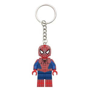 [Keychain] Mô hình Spider-Man tương thích với Lego, móc khóa sáng tạo cho ba lô, quà tặng cặp đôi nổi tiếng trên internet cho nam và nữ, đồ chơi khối xây dựng TFUH