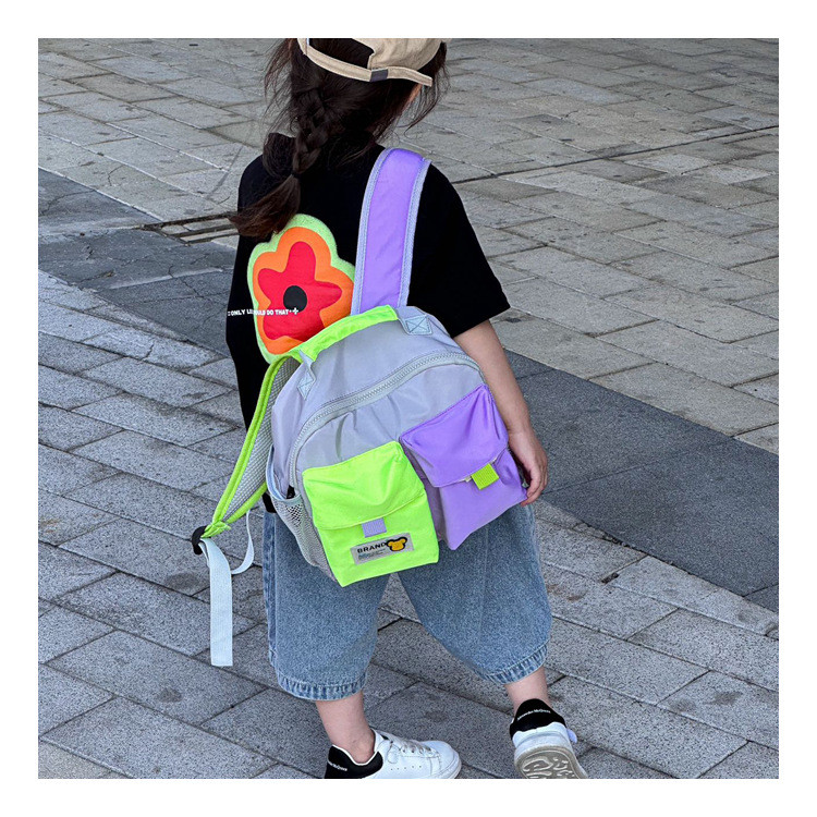 Ba Lô Mini Schoolbag Nylon Nhẹ Túi Học Sinh Mẫu Giáo Bé Trai Bé Gái