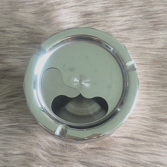 Gạt tàn inox xoay tròn loại lớn cao cấp