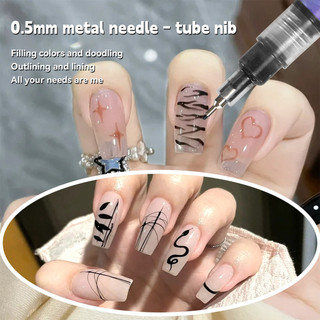 Bộ bút nghệ thuật làm móng tay 12 màu Bộ dụng cụ thiết kế móng tay khô nhanh Acrylic chống thấm nước DIY Bàn chải làm móng tay chống nhòe