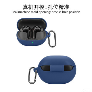 Cho SoundPEATS Air 5 Pro Vỏ Tai Nghe Silicon Màu Trơn Vỏ Mềm Tai Nghe Chống Sốc Vỏ Bảo Vệ Có Móc