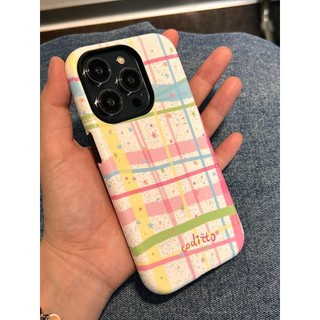 Ốp điện thoại 2 trong 1 lưới màu Ins tương thích với iPhone 15 Pro Max, Apple 16 14 Plus 11 / 12 / 13 Pro Max, vỏ bảo vệ chống sốc mới
