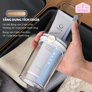 Ống Đựng Bàn Chải Du Lịch Cỡ Lớn Trong Suốt - Phù Hợp Bàn Chải Điện, Tiện Lợi Mang Theo