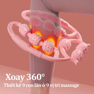Con Lăn Massage Đa Năng, Hỗ Trợ Massage Cơ Bắp Tay, Bắp Chân, Thon Gọn Đùi, Tiện Dụng Cho Yoga