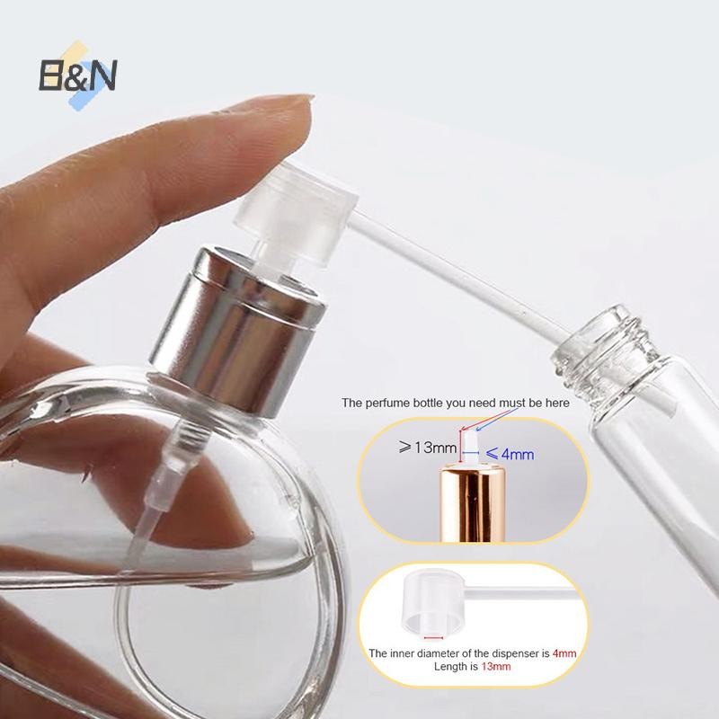 B & N 10 CÁI Dụng cụ phân phối nước hoa Phễu khuếch tán Máy bơm mỹ phẩm Máy bơm mỹ phẩm Di động er Đổ đầy chai bơm.