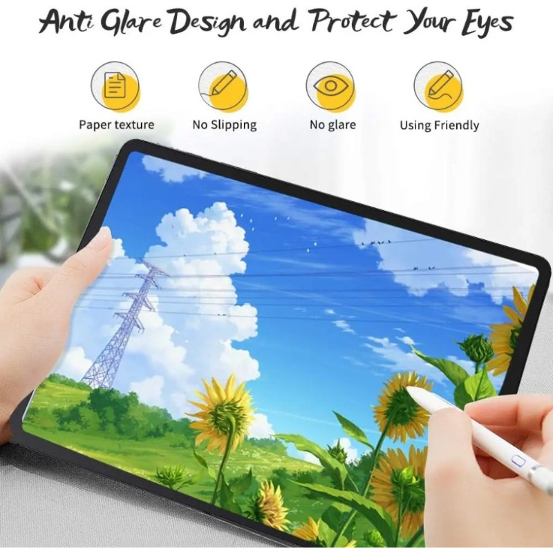 Full Cover Matte PET Painting Writer Paper Like Soft Film cho Xiaomi Poco Pad 7 6S 6 5 Pro Max 11 11.2 12.1 12.4 14 inch Chống chói Chống vân tay Máy tính bảng Bảo vệ màn hình