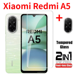 Phim Kính Cường Lực Cho Xiaomi Redmi A5 A7 A1 A2 A1 + A2 + A4 A3 A3X Redmi A7 Pro 4G 5G 2025 Bảo Vệ Màn Hình Camera Mặt Sau Ống Kính Bảo Vệ Full Cover Phim Trước