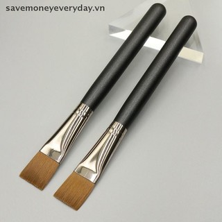 [savemoneyeveryday] 1 Bàn Chải Kem Che Khuyết Điểm Tay Cầm Bằng Gỗ Cọ Trang Điểm Mặt nạ Mềm Bàn Chải Bùn Dụng Cụ Mỹ Phẩm [vn]