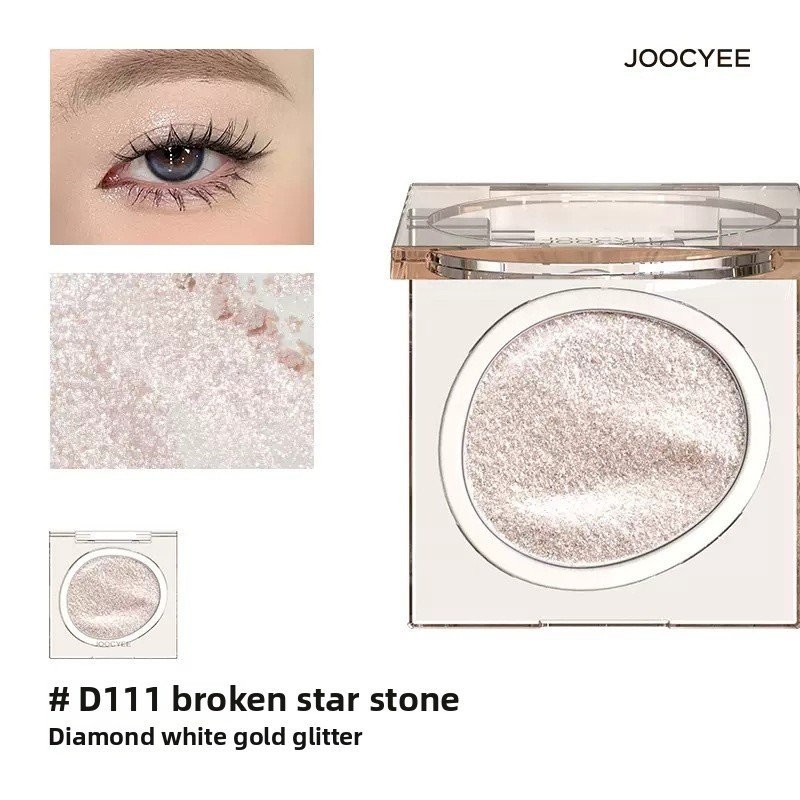 Joocyee Bảng phấn mắt monochrome hun khói mờ mỏng màu flash sequin XA1Z