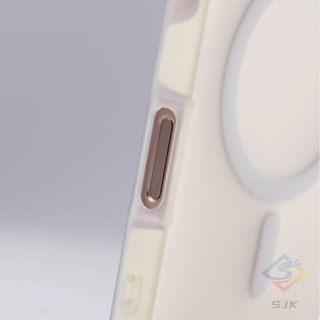 Ốp lưng Macaron từ tính siêu mỏng cho iPhone 11 / 12 / 13 / 14 / 15 / 16 Pro Max & Plus | Vỏ silicon có thể tháo rời 2 trong 1 | Ốp lưng chống sốc mờ