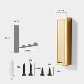 Móc treo tường có thể gập lại móc treo tường có thể thu vào bằng hợp kim kẽm để treo áo khoác treo khăn Ba lô Túi đựng khăn vàng chải móc trong phòng tắm tủ quần áo lối vào phù hợp dùng cho gia đình căn hộ văn phòng và không gian nhỏ