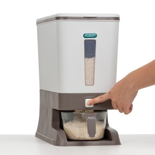 Thùng gạo thông minh 10kg HOKORI Việt Nhật, Thùng đựng gạo cao cấp chống ẩm mốc, côn trùng