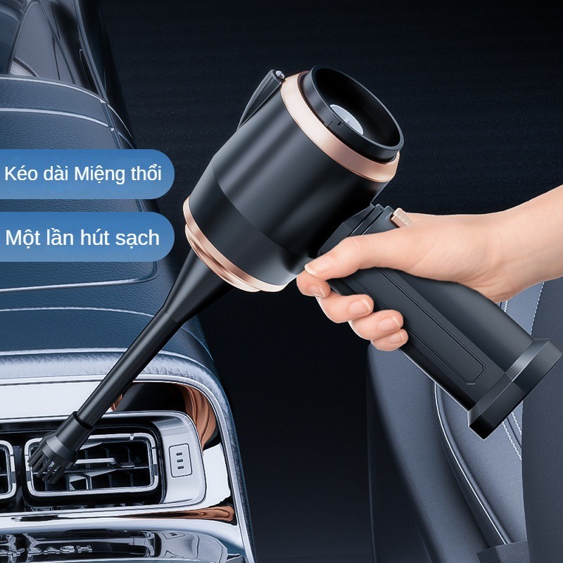 Máy hút bụi ô tô không dây Máy hút bụi cầm tay nhỏ Hút hút tích hợp công suất cao sử dụng kép