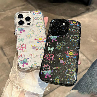 Ins Hàn Quốc Phim Hoạt Hình Ngôi Sao Dễ Thương Hoa Bling Vỏ Cho iPhone 11 16 16E 15 14 13 12 Pro Xs Max XR X 7 8 Plus SE Vỏ Điện Thoại TPU Mềm Bảo Vệ Nhật Bản Lấp Lánh Trường Hợp HD Trong Suốt