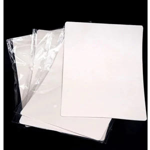 Da giả tâp phun xăm size A5 trắng cứng chuyên Hairtsroke kéo sợi pxtm