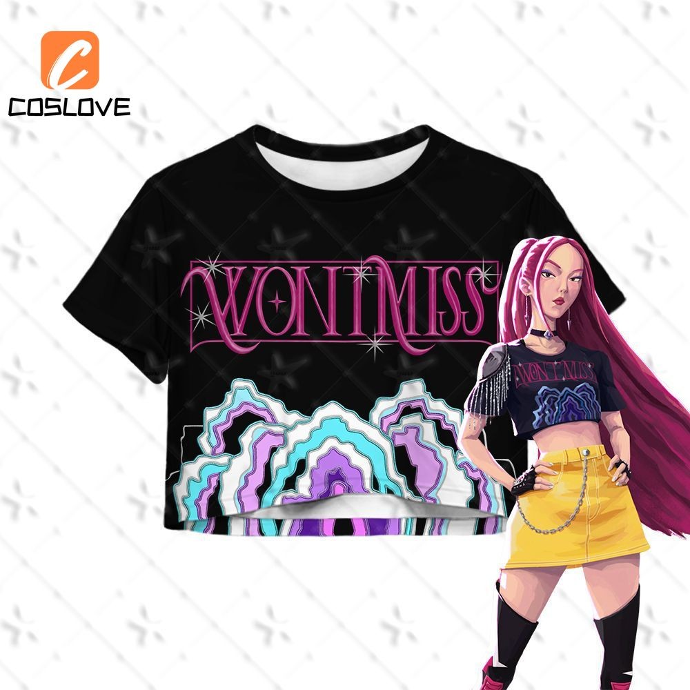 Áo Thun và Quần cosplay Mira Demon Hunters phong cách KPOP, phù hợp cho mùa hè