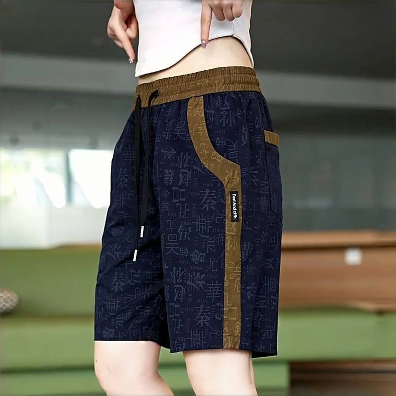 Quần short thể thao dáng rộng mùa hè cho nữ