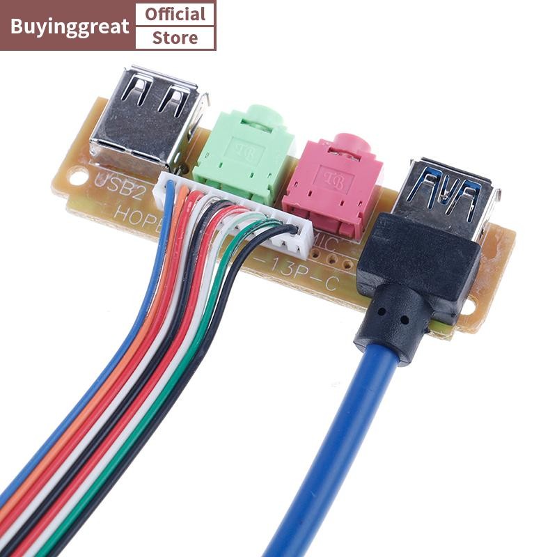 Rhh USB 2.0 + 3.0 khung cổng PC vỏ máy tính bảng âm thanh phía trước ...