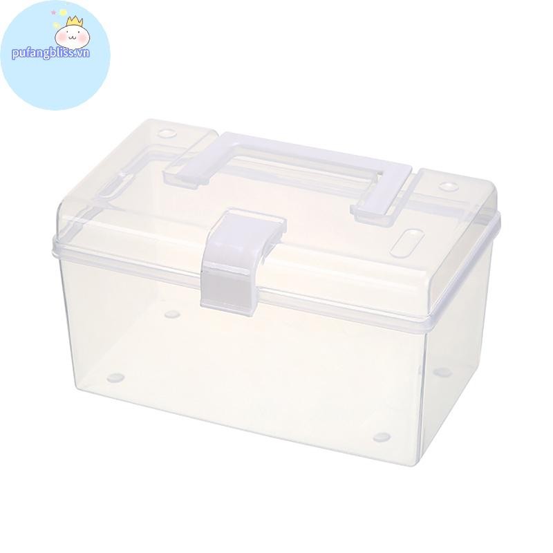 Hộp Bảo Quản Mặt nạ Pufangbliss Có Tay Cầm Hộ Gia Đình Chống Bụi Kín Hộp Dung Tích Lớn Chống Nước Chống Bụi Đồ lặt vặt Hộp Bảo Quản VN