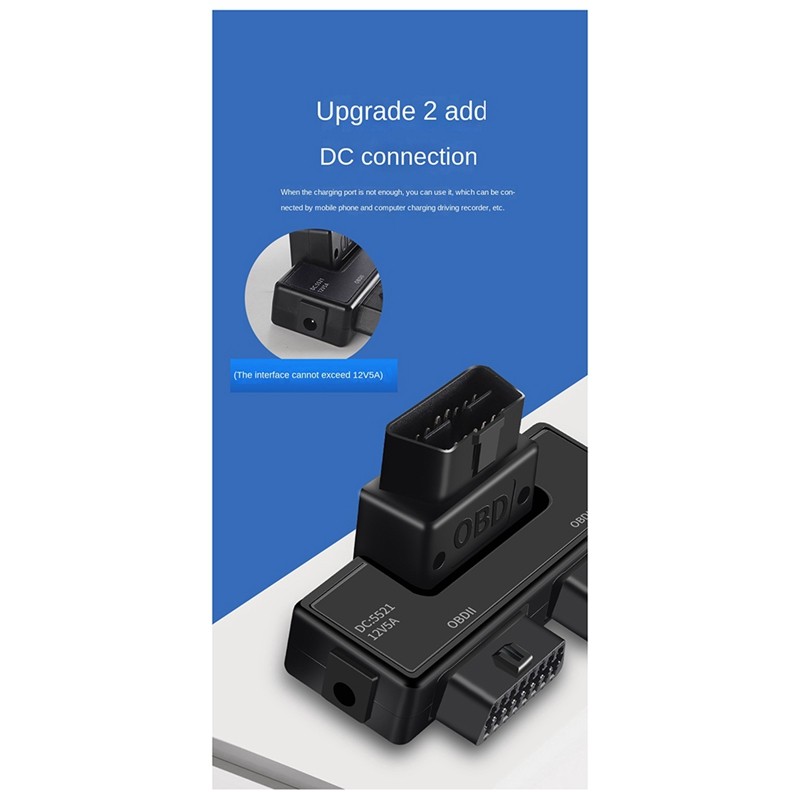 Dây chuyển đổi mở rộng OBD 16 chân Cáp lõi đa năng với Dc5521