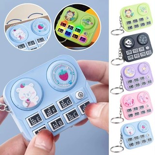 Ngộ nghĩnh Máy DJ Âm Nhạc Móc Khóa Âm Thanh Dạ Quang Giảm Căng Thẳng Đồ Chơi Túi Treo Trang Trí Quà Tặng Cho Trẻ Em