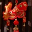 Lễ hội mùa xuân Mặt dây chuyền màu đỏ Túi may mắn Đèn lồng Đồ trang trí nhỏ cho phòng khách Trang trí năm mới của Trung Quốc BVAH