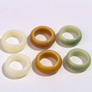 Nhẫn chạy bộ gốc bồ đề trắng, xu hướng quốc gia, vòng tay bồ đề tự nhiên, nhẫn tròn retro, trang sức DIY, vòng cổ, nhẫn trang trí
