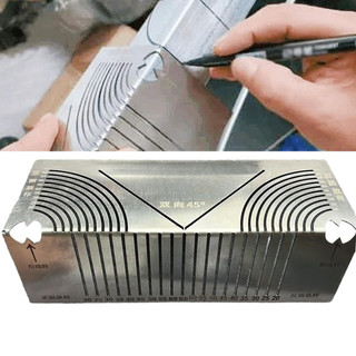 Thước Bo Góc Hộp Thép Chất Liệu Inox Dùng Để Cắt Bo Hộp, Dưỡng Bo Góc Sắt Hộp - Cử Bo Chắc Chắn.
