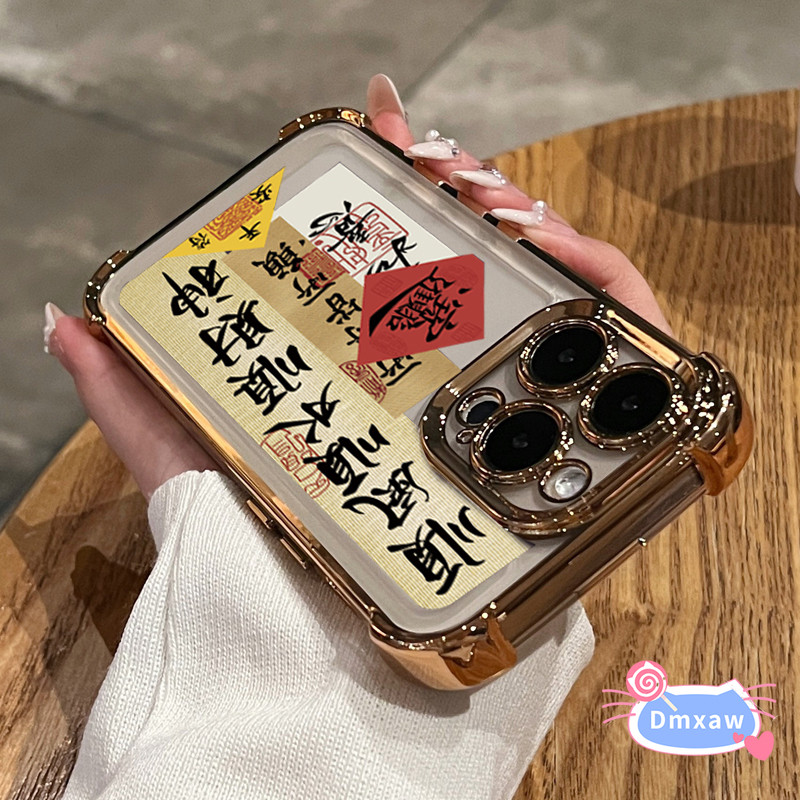 Ốp Điện Thoại Phước Lành Năm Mới Cho OPPO Reno 14F 14 13F 13 Pro Realme 15 14 Pro Plus GT7 Neo7 5G 4G Làm Giàu Vỏ Mềm Chống Sốc Vỏ Bảo Vệ Camera