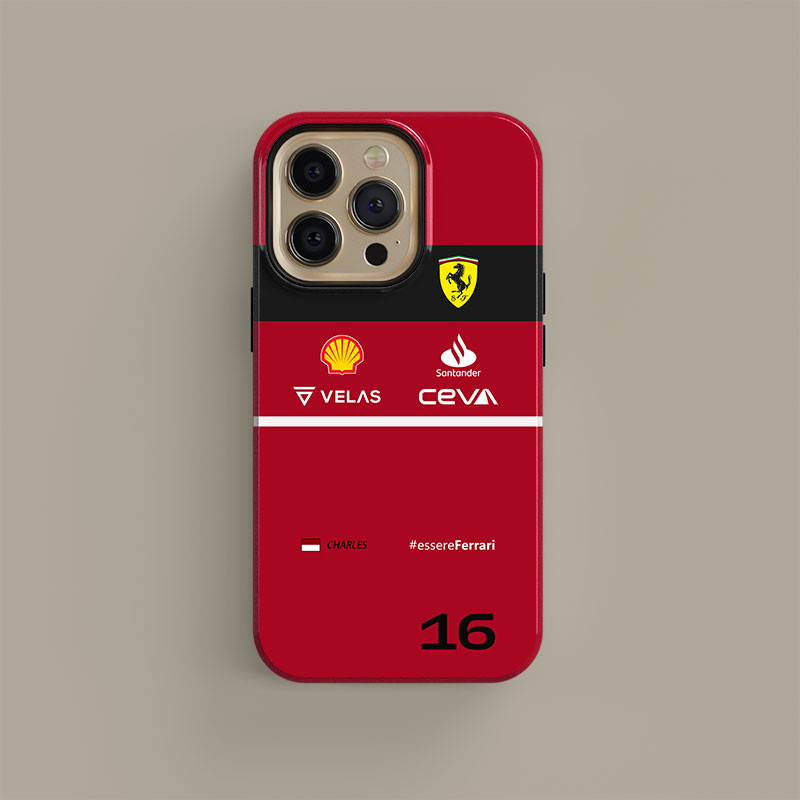 Scuderia Ferrari Liveries Charles Leclerc #essereFerrari Ốp điện thoại