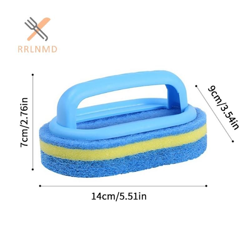 Rrlnmd Bọt Biển Bàn Chải Làm Sạch Có Tay Cầm Bồn Tắm Ngói Chà Bàn Chải Nhà Bếp Phòng Tắm Vệ Sinh Bàn Chải Xốp Hộ Gia Đình Vật Dụng Vệ Sinh MỚI