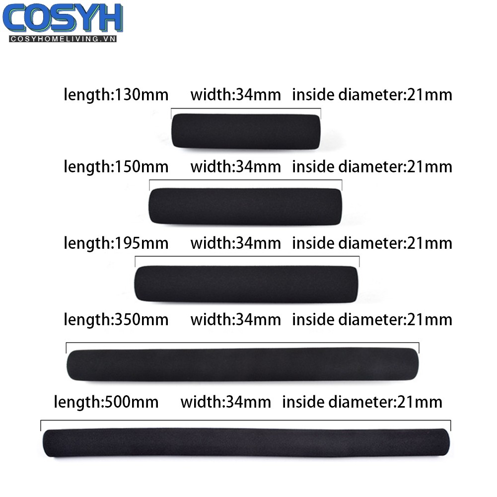 [Cosyh] 2x Tay Lái Xe Đạp Ống Xốp Xốp Tay Cầm Cao Su Thanh Tay Cầm Bộ Dụng Cụ