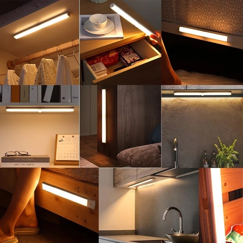 Đèn Led Cảm Biến Chuyển Động Đèngủ Không Dây Cổng Sạc Type C Gắn Tường Tủ Bếp Nhà Vệ Sinh Cầu Thang Mckes - Hình Ảnh ...